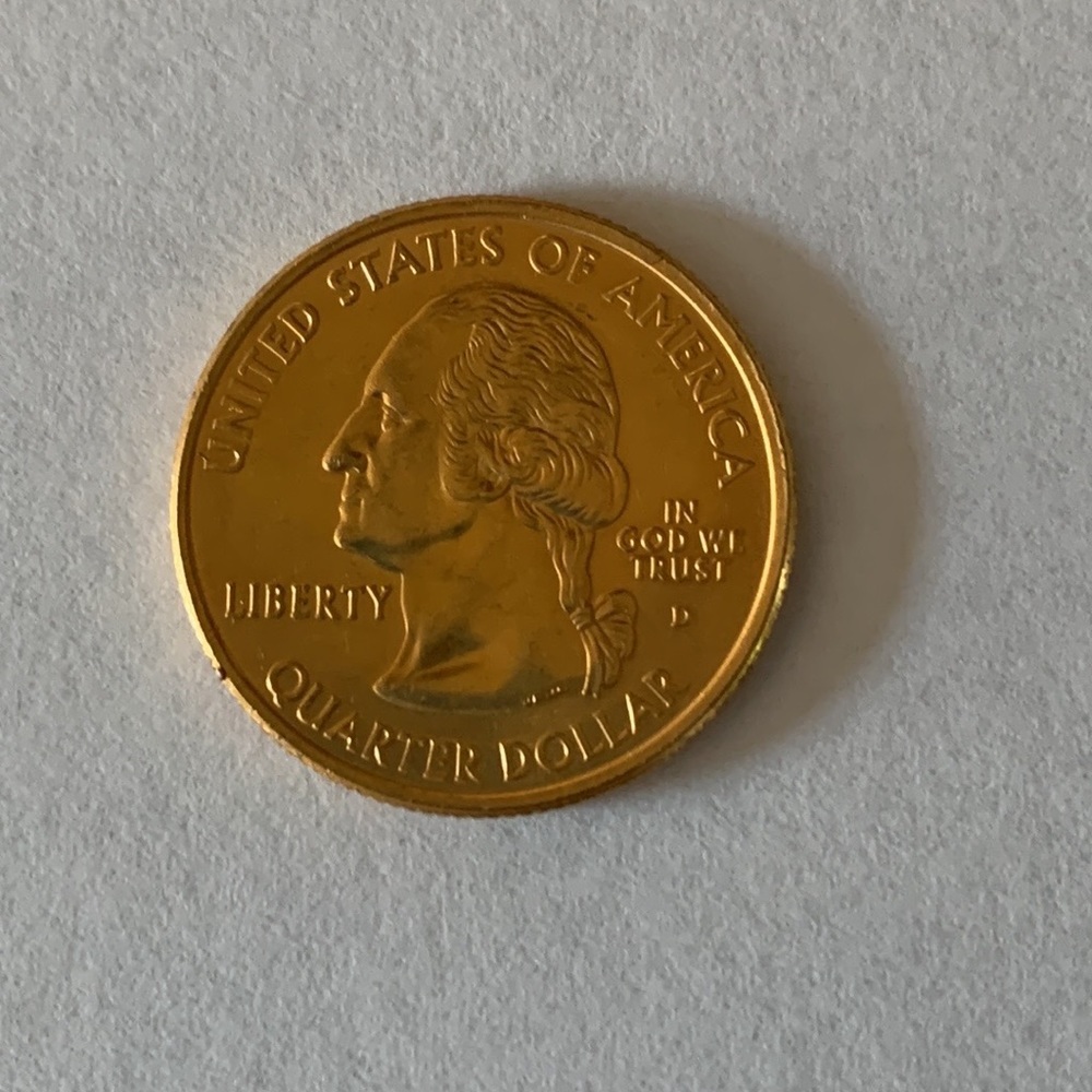 2000 Gold-tone Virginia Statehood Quarter